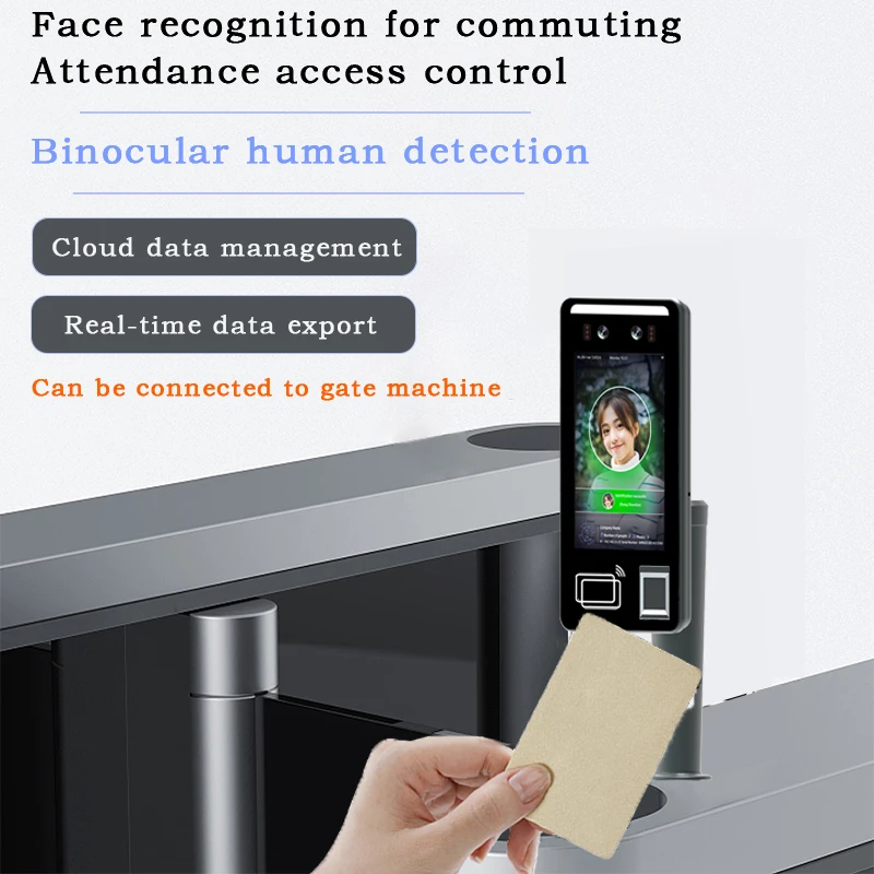 5-Inch Face Recognition NFC Card Fingerprint System WiFi Bluetooth Access Control Entrance/Exit Detection Terminal OEM/ODM 5