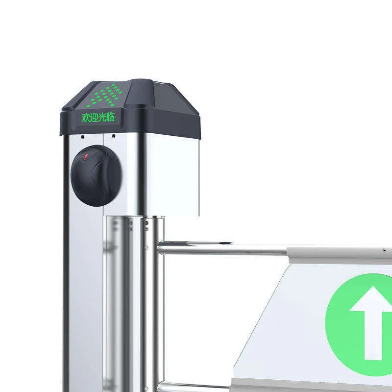 CE Certified 304SUS Swing Barrier Gate - Pedestrian Access Control Turnstile for Supermarket Store/Clinic Entrance Security 4