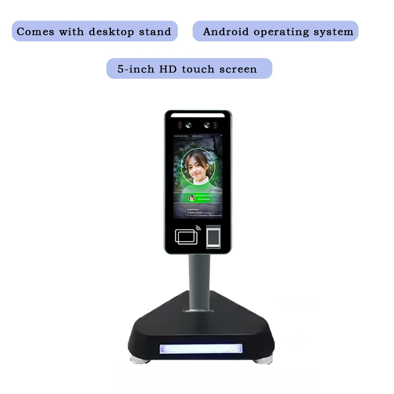 5-Inch Face Recognition NFC Card Fingerprint System WiFi Bluetooth Access Control Entrance/Exit Detection Terminal OEM/ODM 2