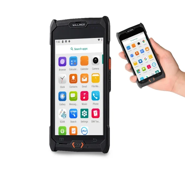 Manufacturer Ip67 Pda Internet Mobile Device With Android Os Barcode Scan Sim Card Pda Handheld Survey Data Collector 1
